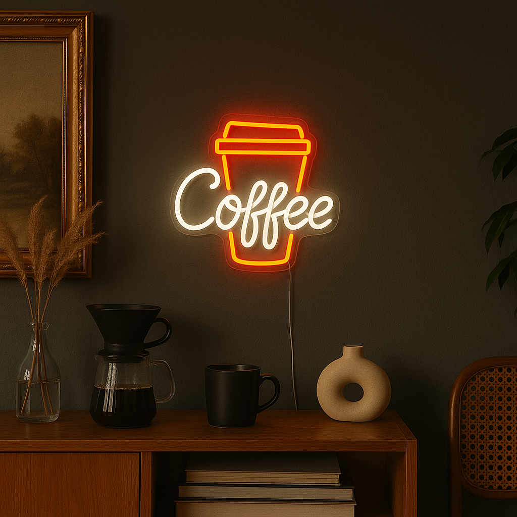 Coffee Cup Neon Wandlamp