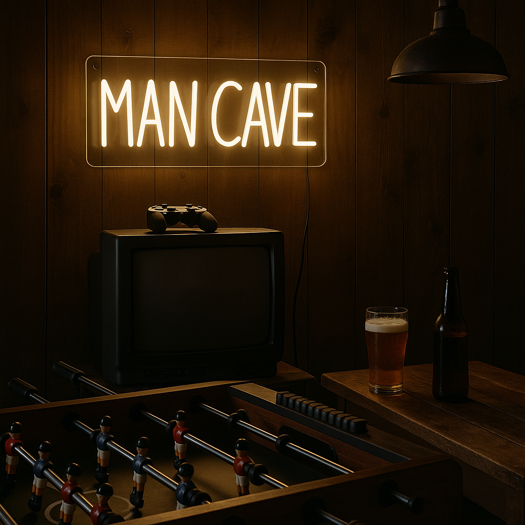 Man Cave Neon Vägglampa