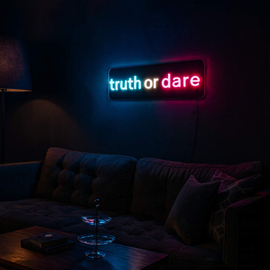 Truth or Dare Neon Vägglampa