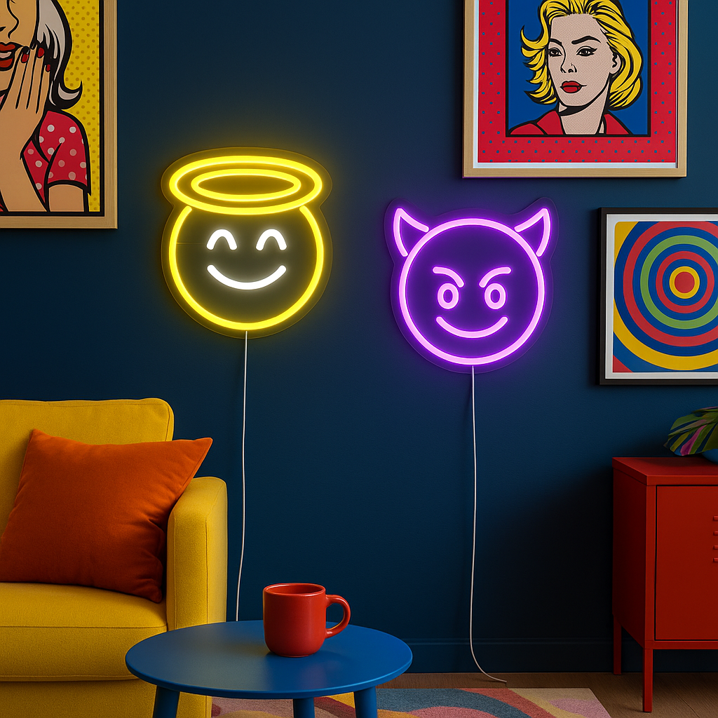Emoji Engel Wandlamp