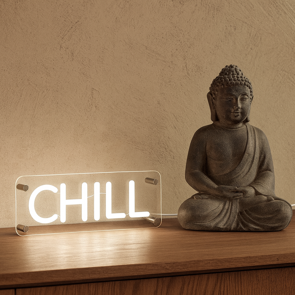 Chill LED Neon Box Tafellamp