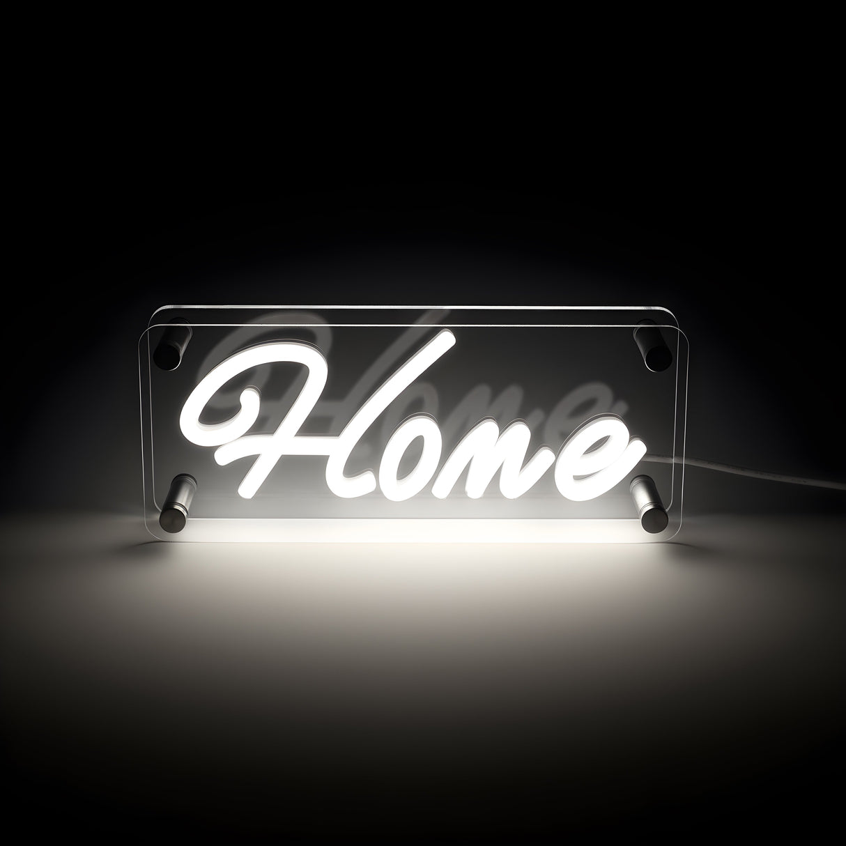 Home LED Neon Box Tafellamp