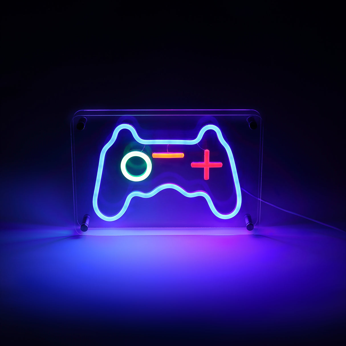 Joystick LED Neon Box Tafellamp