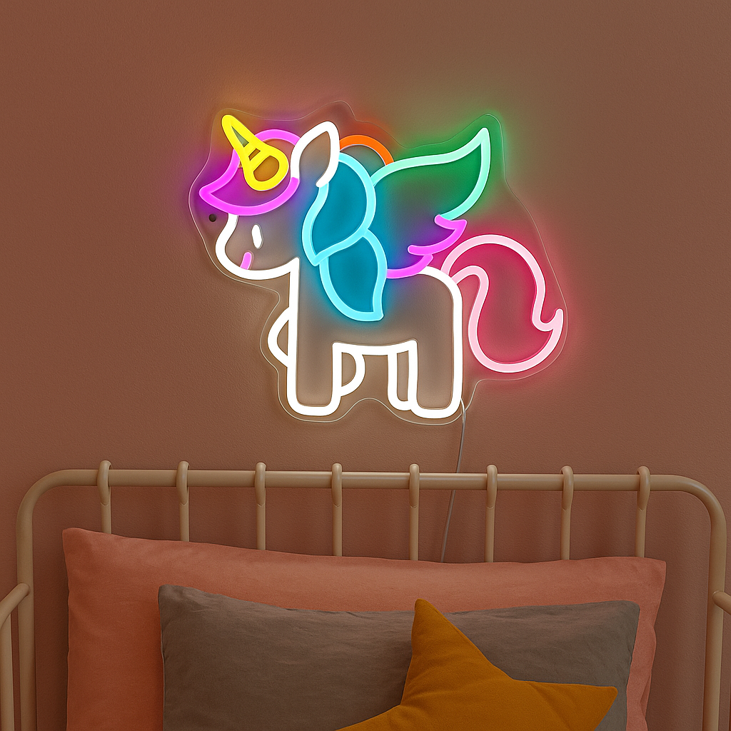 Unicorn Baby Neon Wandlamp
