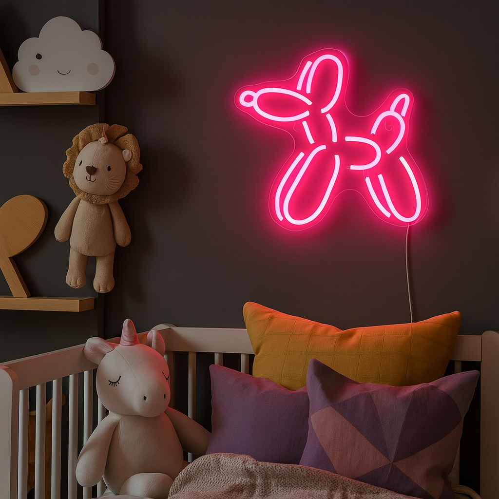 Balloon Animal Neon Wandlamp