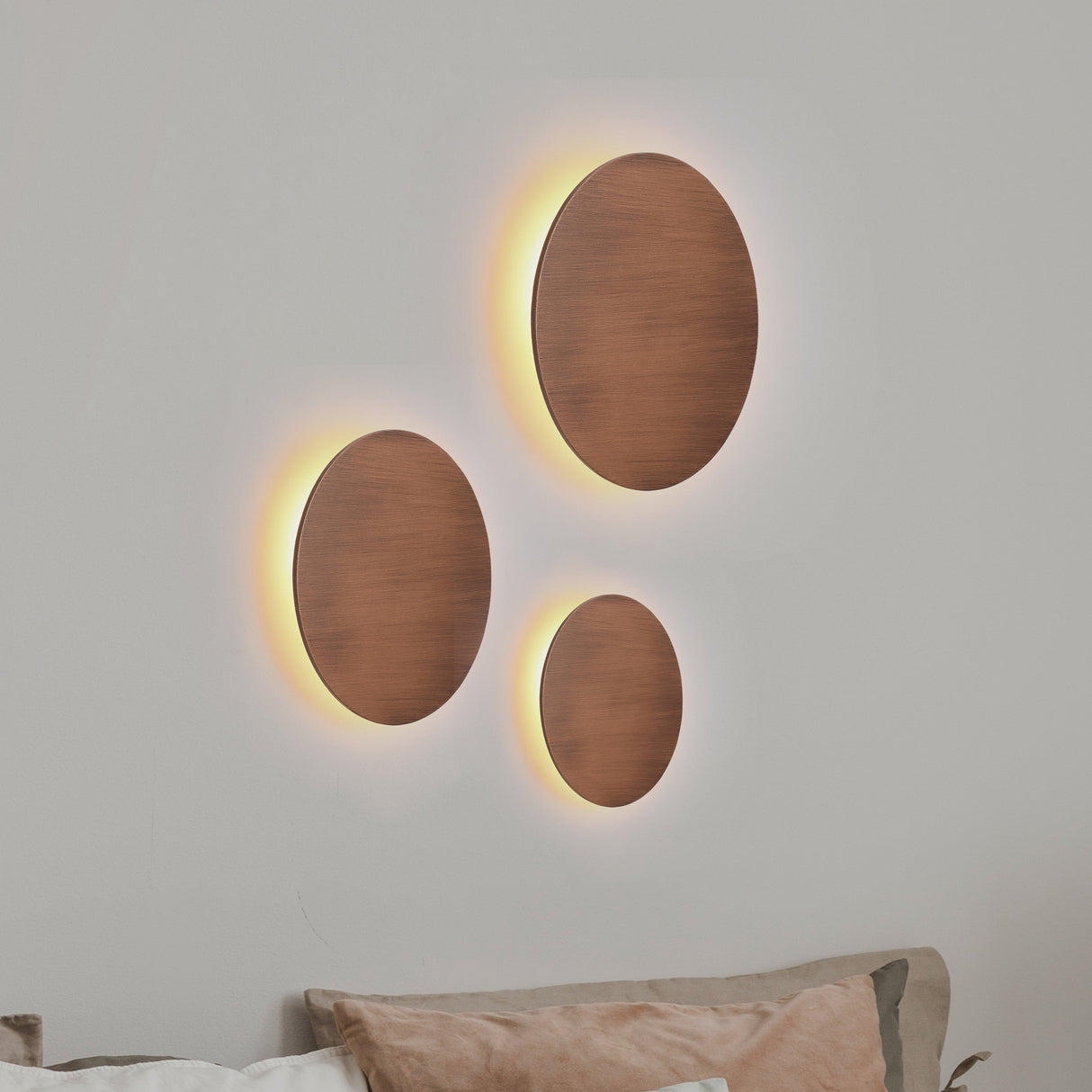 Lori Wandlamp Ø30 Geborsteld Koper