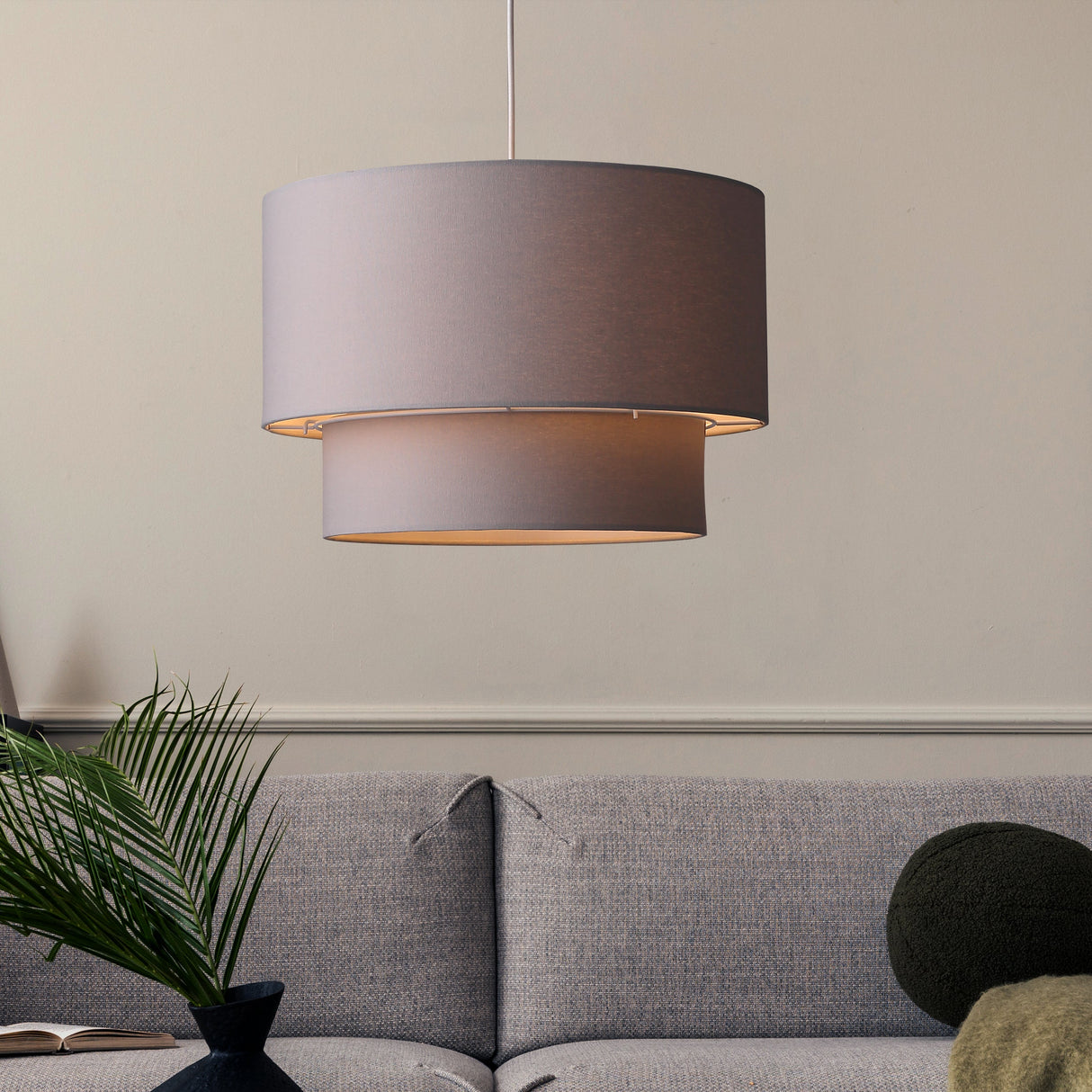 Twice Hanglamp Ø45 Grijs