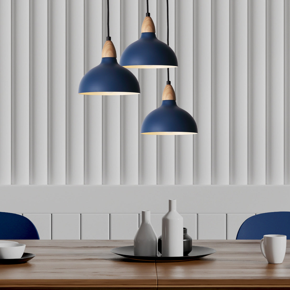 Oak Hanglamp Ø19 Blauw