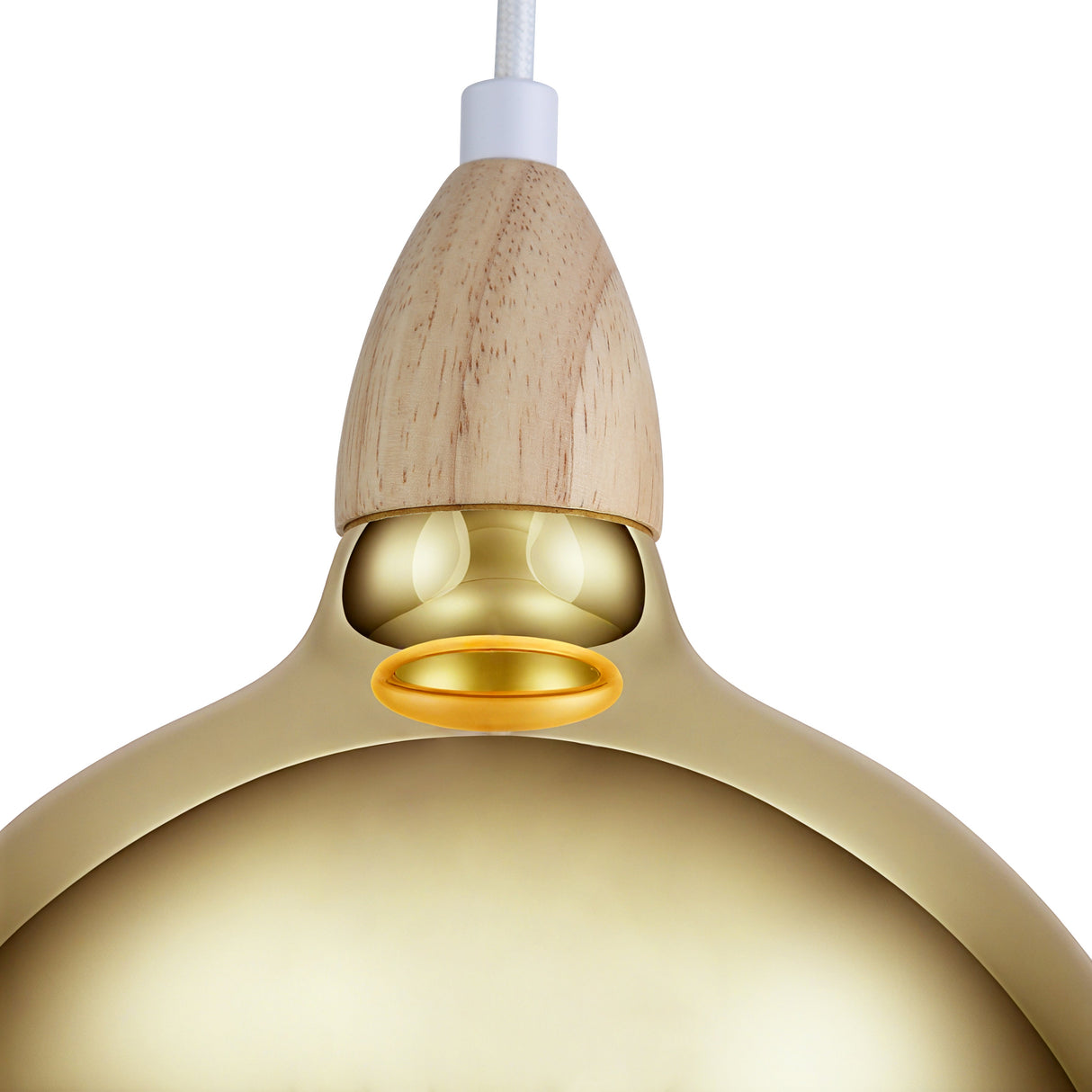 Oak Hanglamp Ø19 Helder Messing