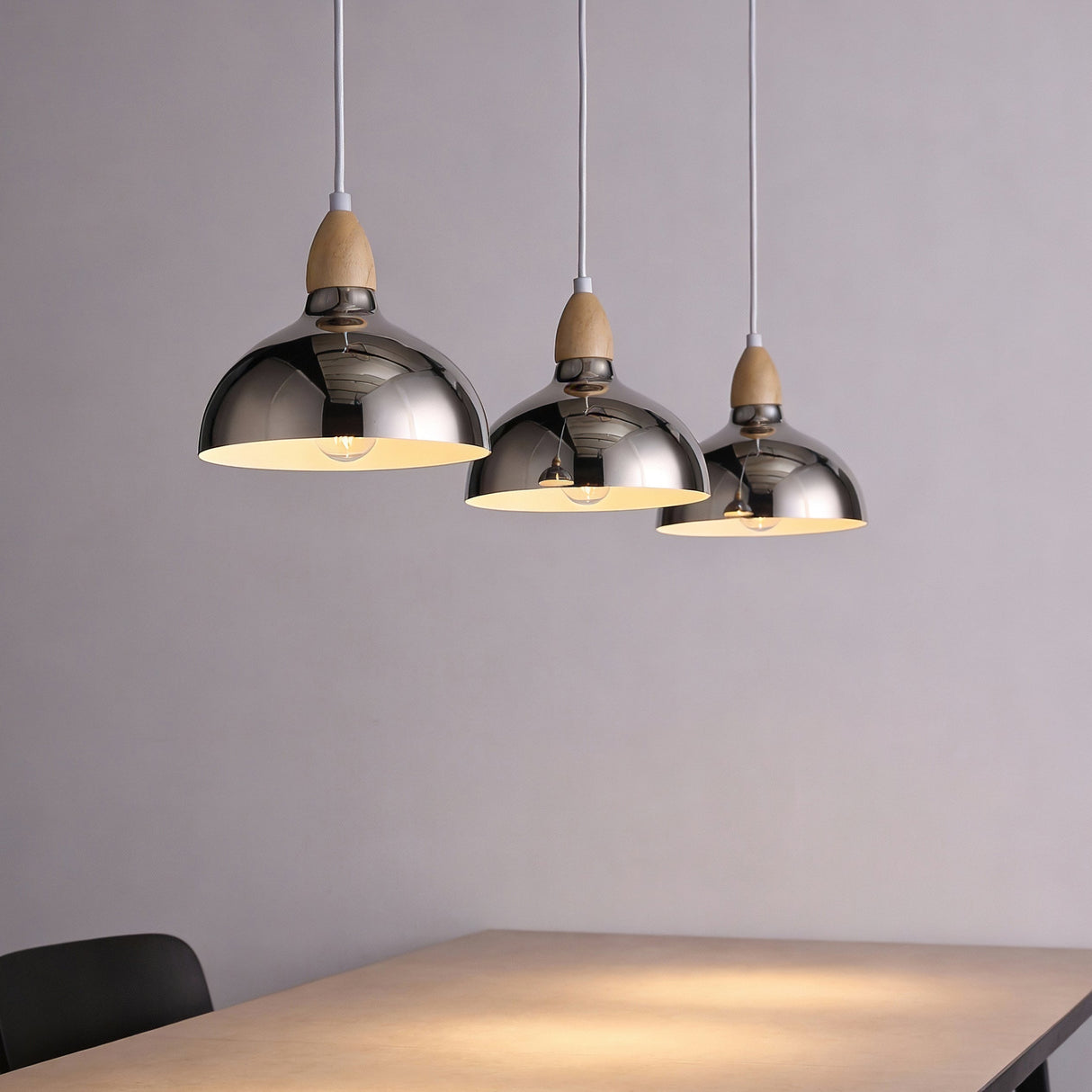 Oak Hanglamp Ø19 Chroom