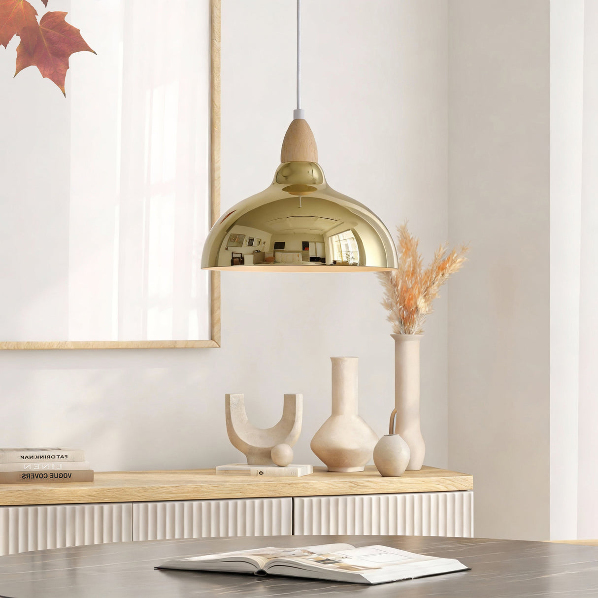 Oak Hanglamp Ø24 Helder Messing