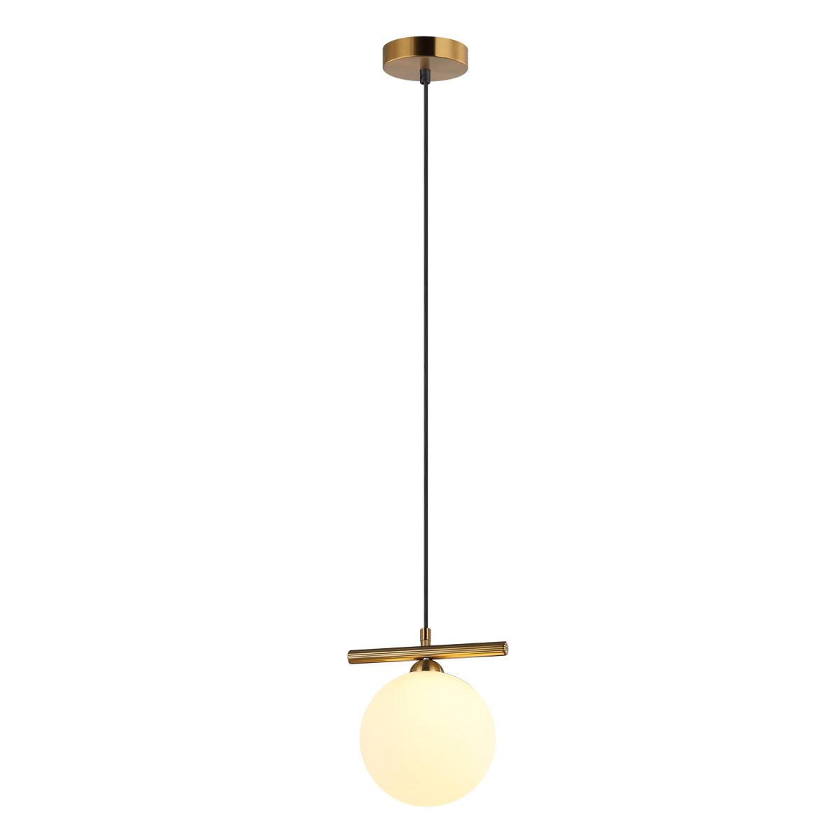 Merseta Taklampa Ø15 Mässing/Opal-Lampconcept.se