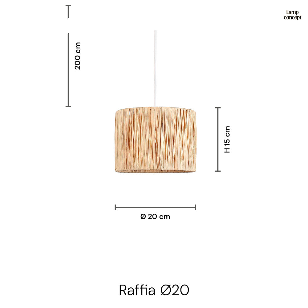 Raffia Hanglamp Ø20