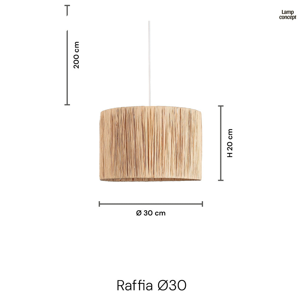 Raffia Hanglamp Ø30