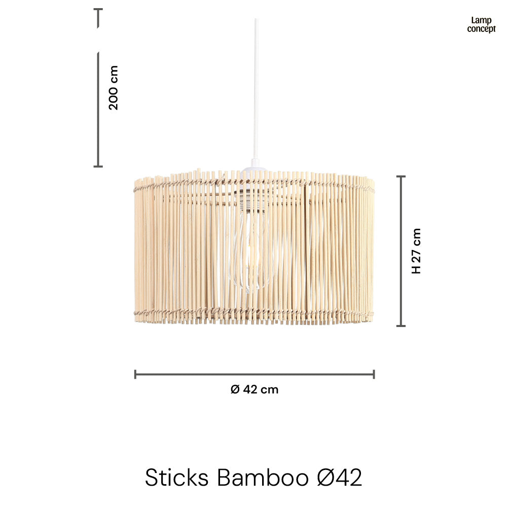 Sticks Bamboo Hanglamp Ø42