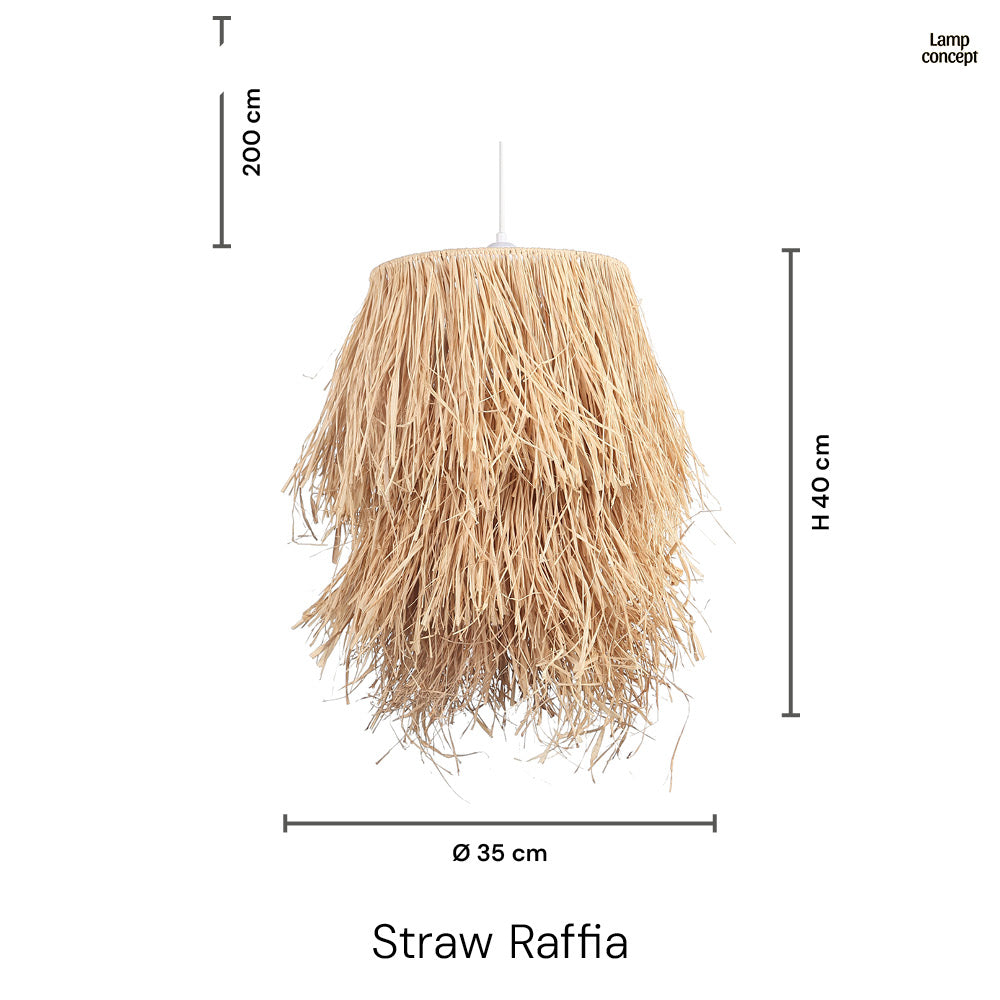 Straw Raffia Hanglamp