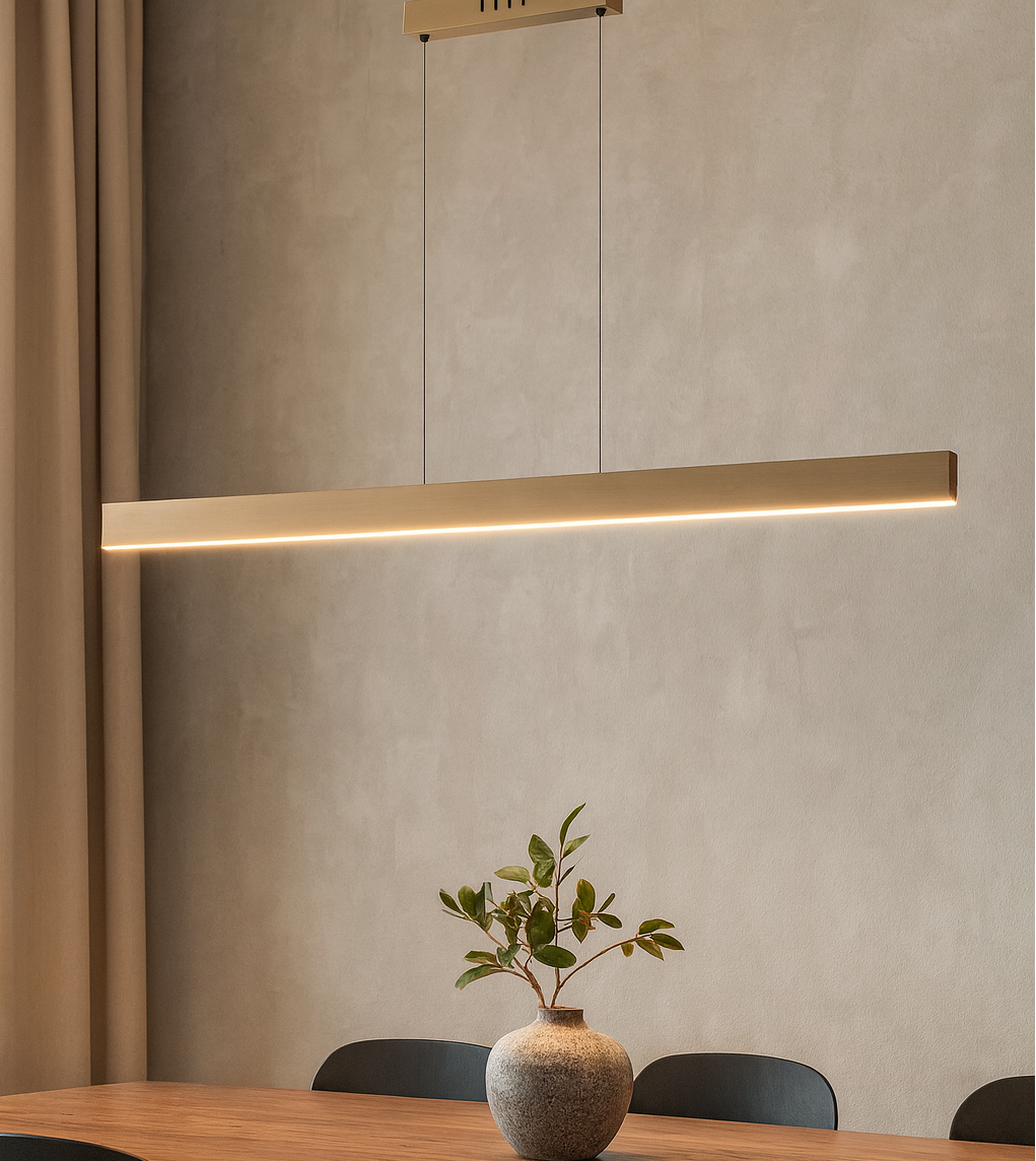 Vision Lange Hanglamp Messing