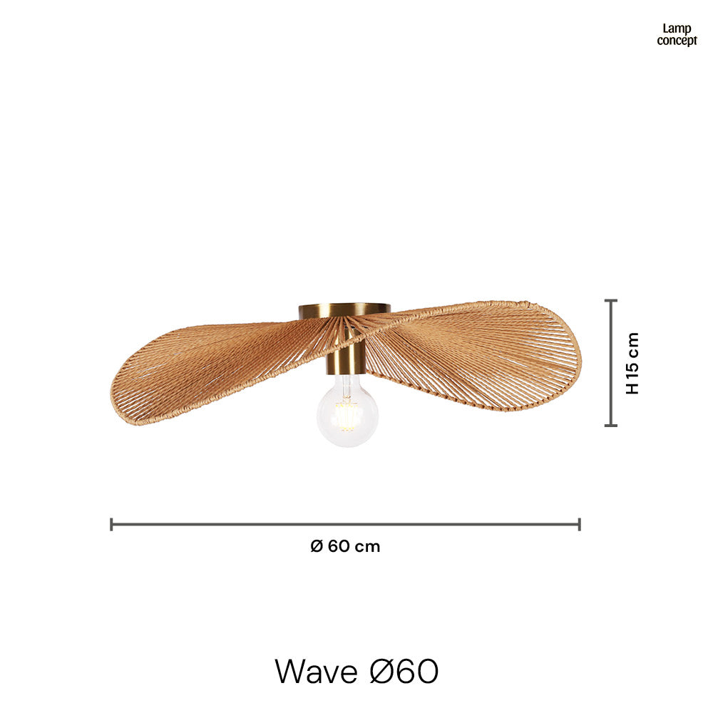 Wave Plafondlamp Ø60