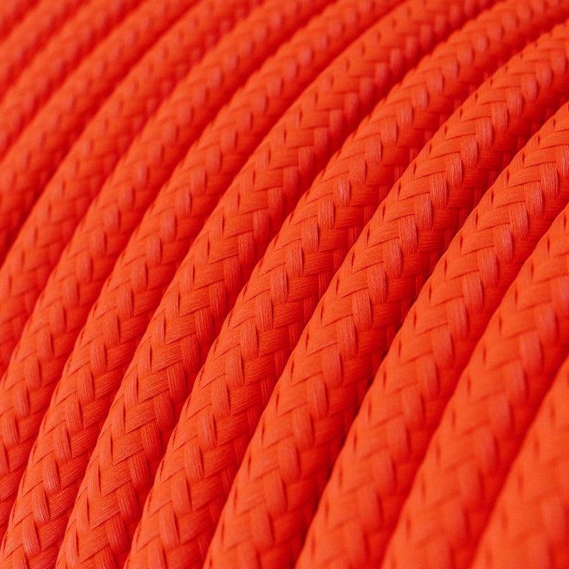 Textilkabel Fluo Orange-Lampconcept.se