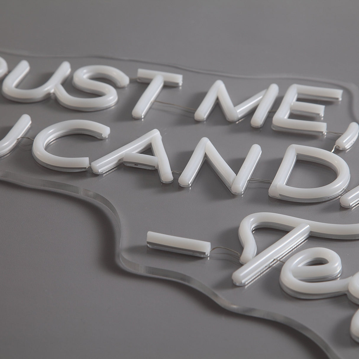 Trust Me You Can Dance Neon Vägglampa Vit-Lampconcept.se