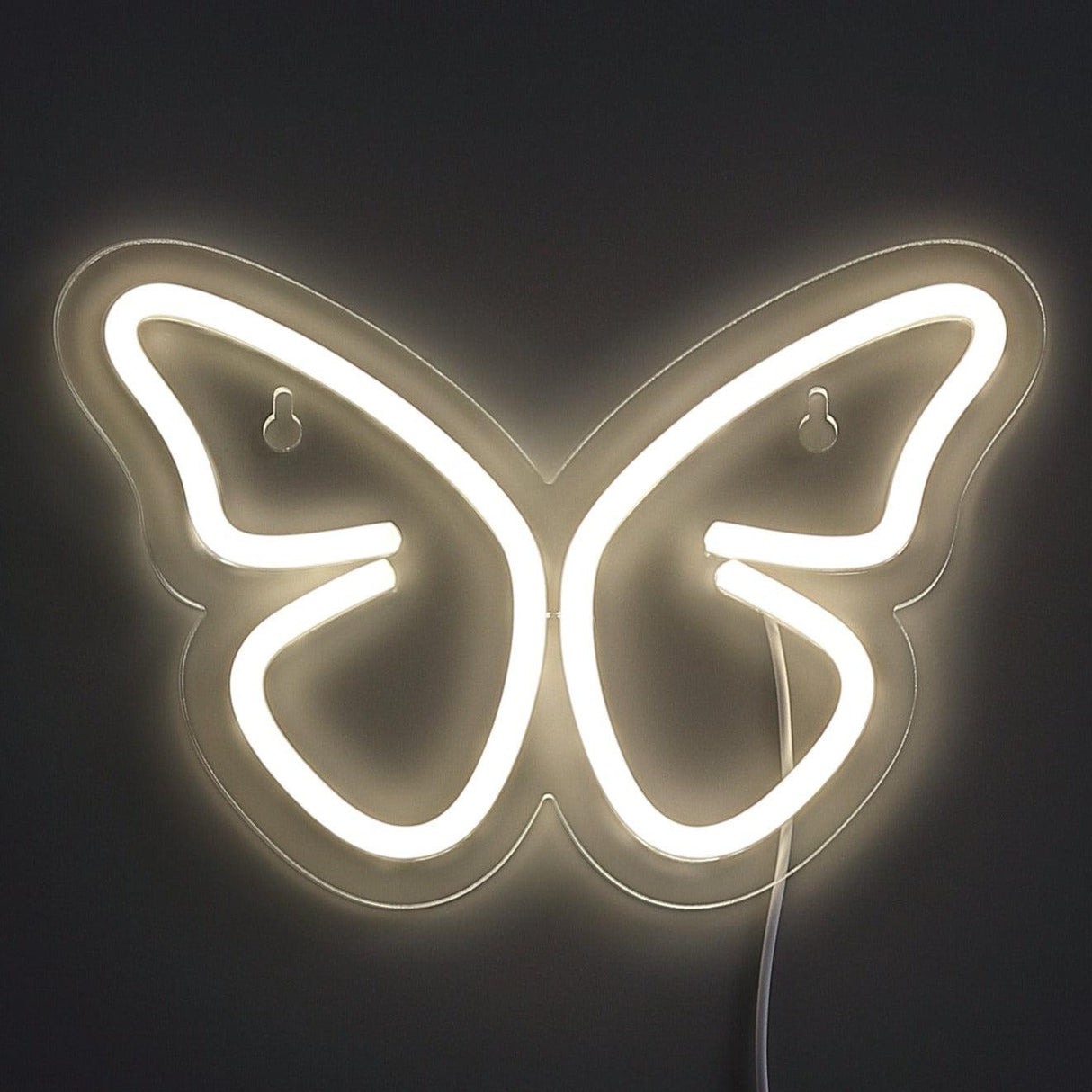 Butterfly Neon Vägglampa Varm Vit-Lampconcept.se