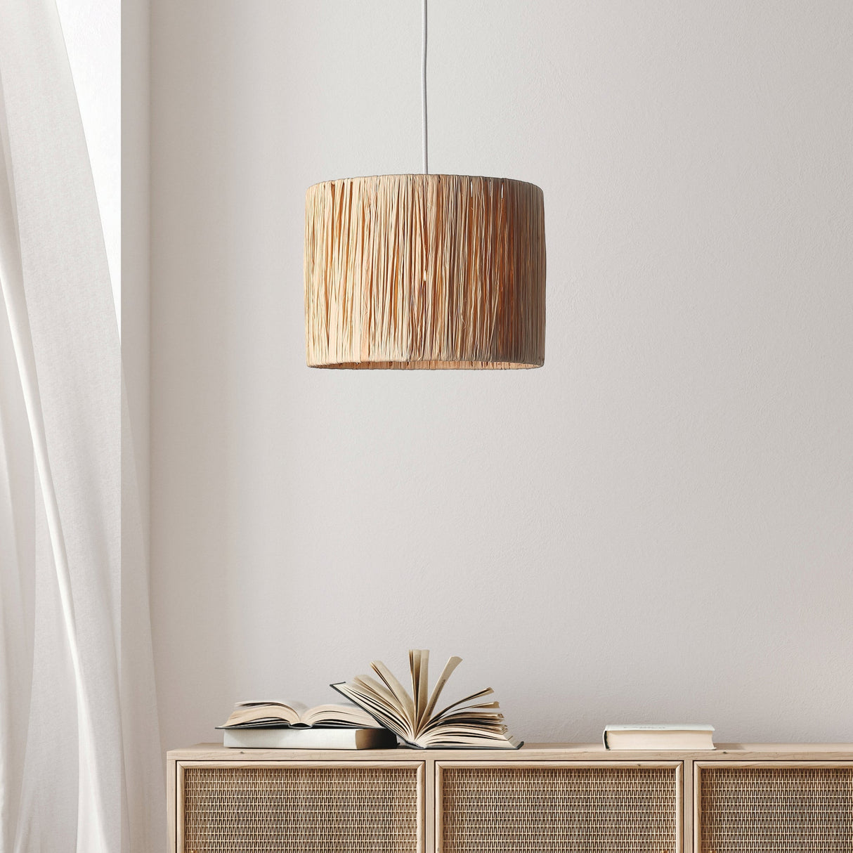 Raffia Taklampa Ø20-Lampconcept.se