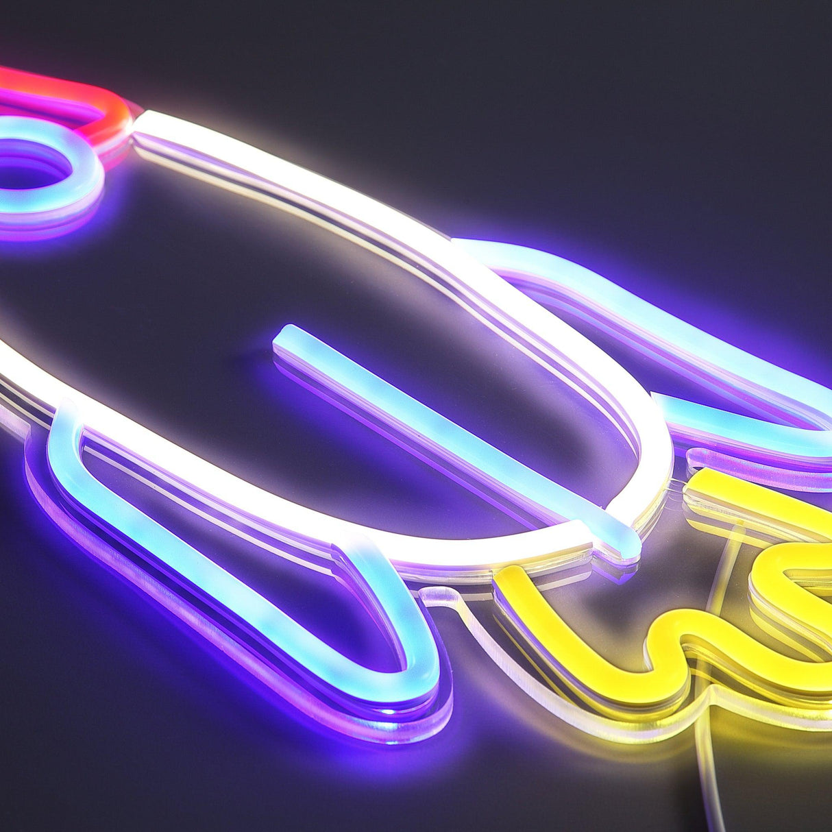 Rocket Neon Vägglampa-Lampconcept.se