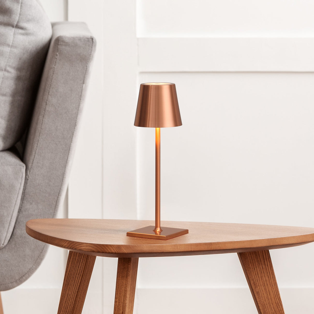 Garda Medium 30cm Sladdlös Koppar-Lampconcept.se