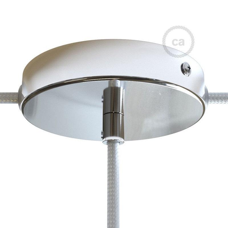 Takkopp För 1 Lampa Ø12 Klar Krom Med Sidohål-Lampconcept.se