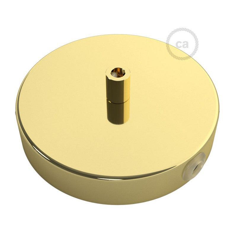 Takkopp För 1 Lampa Ø12 Klar Mässing Med Sidohål-Lampconcept.se