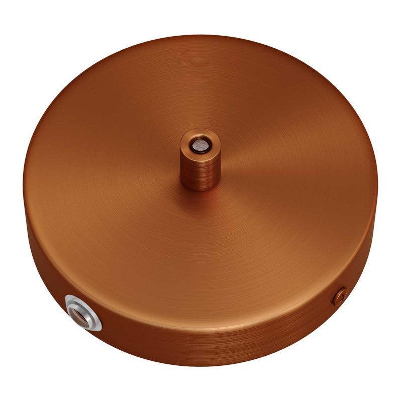 Takkopp För 1 Lampa Ø12 Borstad Koppar Med Sidohål-Lampconcept.se