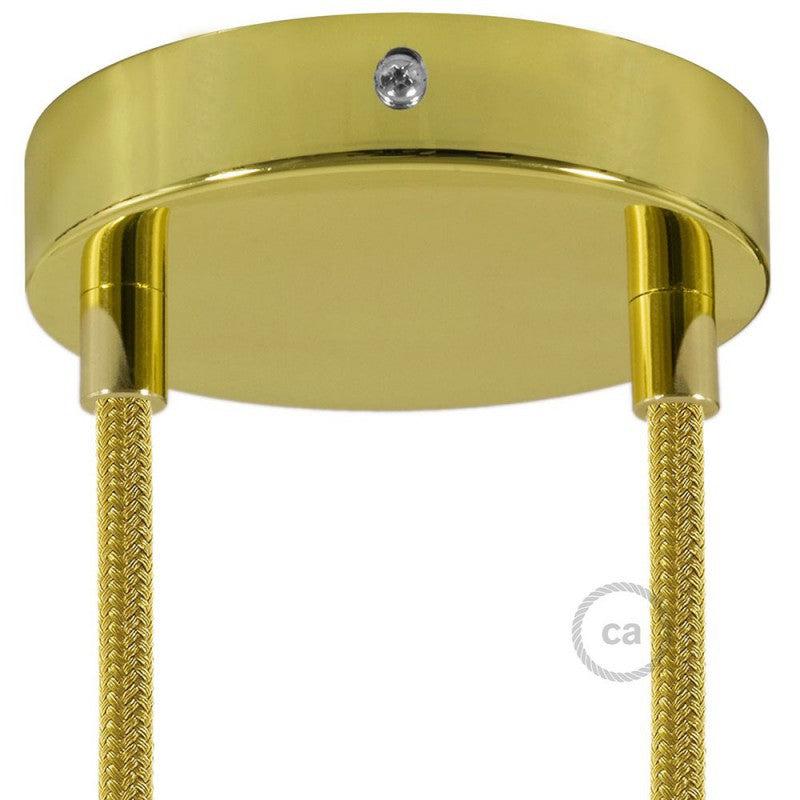 Takkopp För 2 Lampor Ø12 Klar Mässing-Lampconcept.se