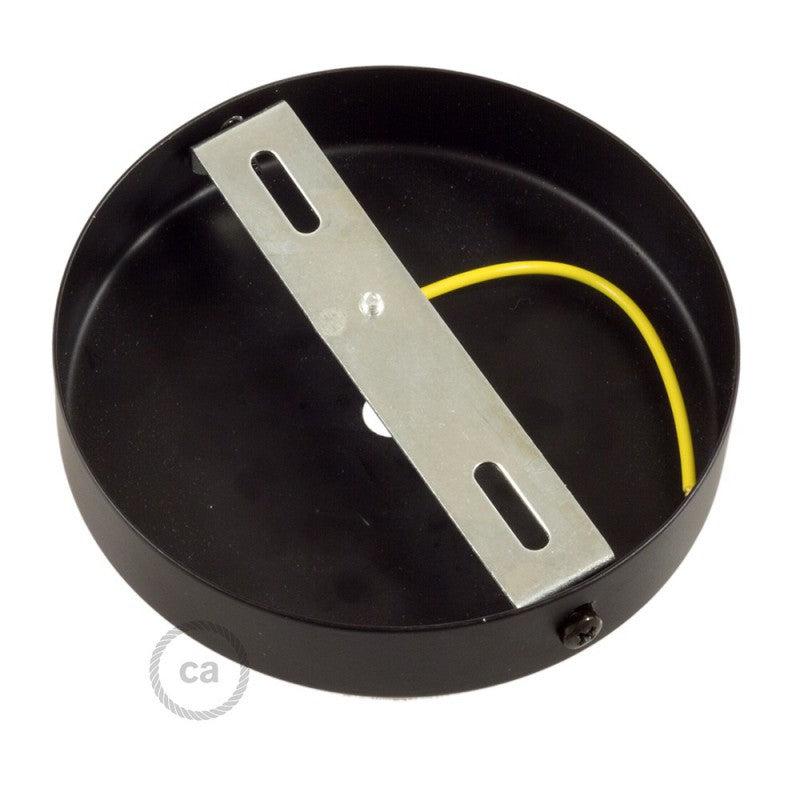 Takkopp För 1 Lampa Med 15cm Skaft Svart-Lampconcept.se