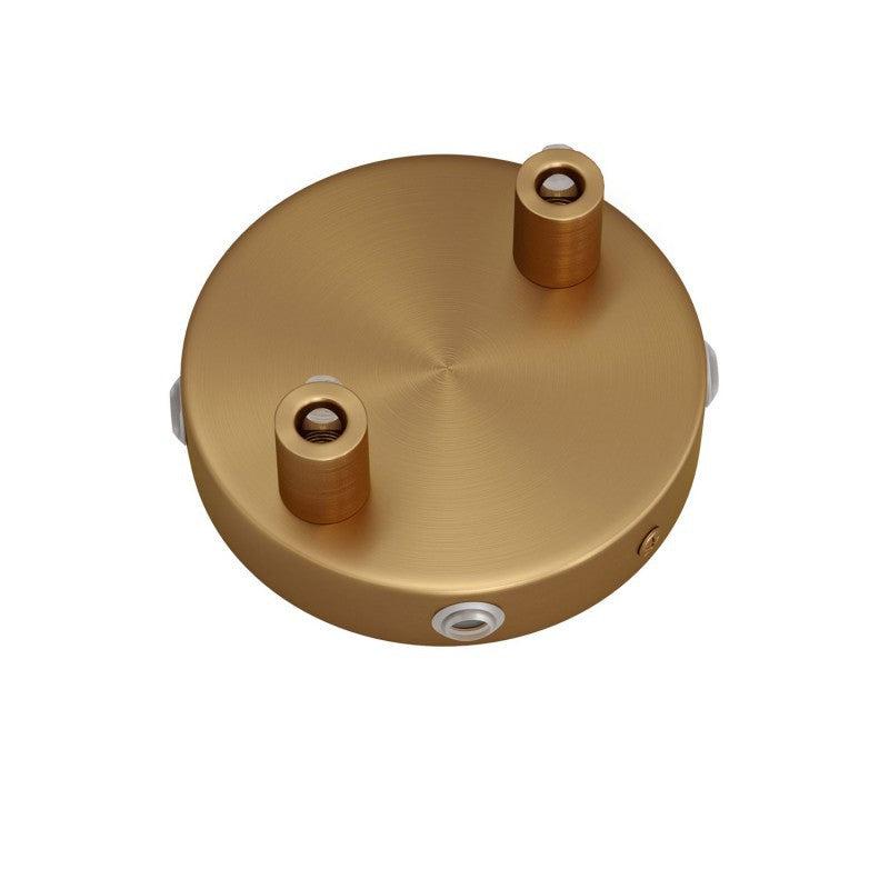 Takkopp För 2 Lampor Ø8.3 Borstad Mässing-Lampconcept.se