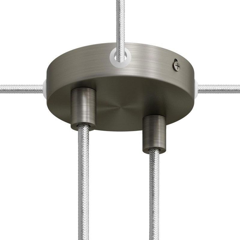 Takkopp För 2 Lampor Ø8.3 Borstad Krom-Lampconcept.se