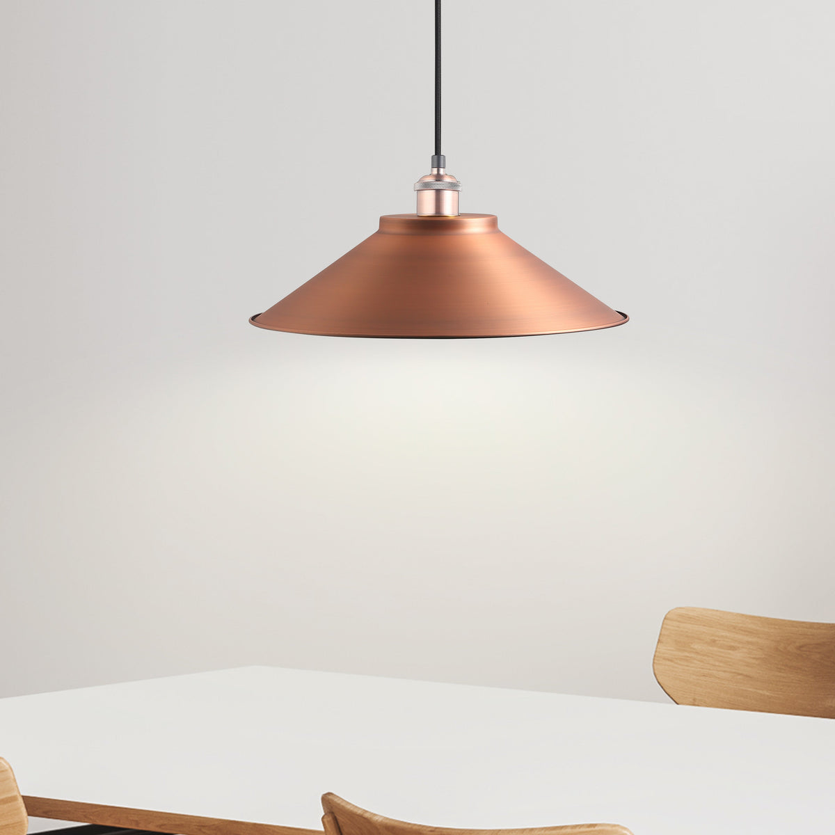Coffee Taklampa Ø40 Borstad Koppar-Lampconcept.se