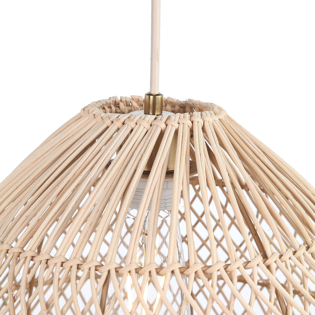 Dome Rattan Taklampa Ø35-Lampconcept.se