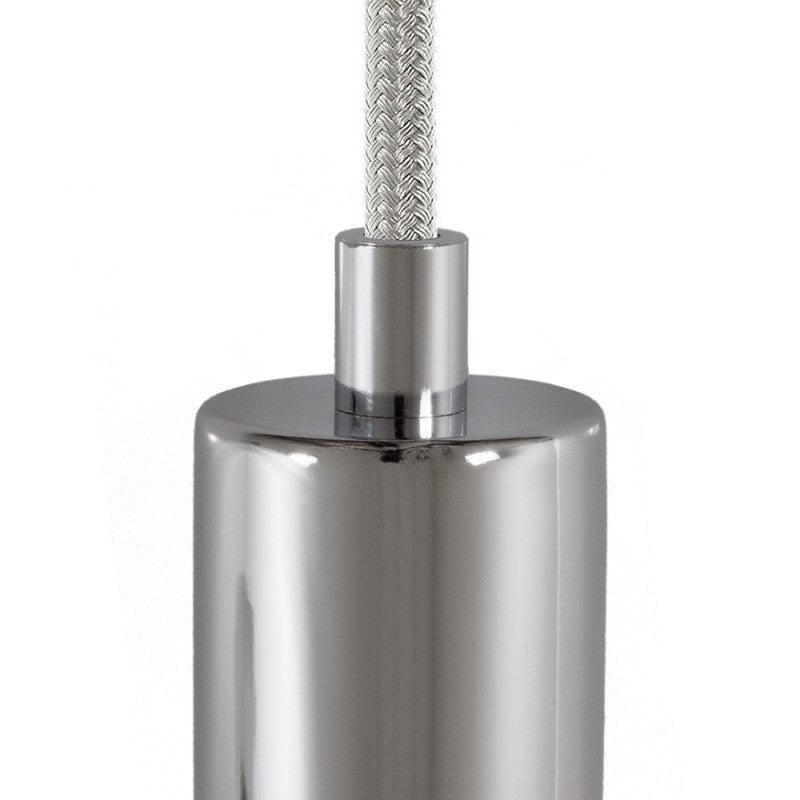 Cylinder Kabelklämma Klar Krom-Lampconcept.se