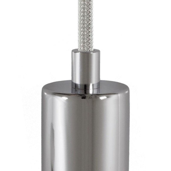 Cylinder Kabelklämma Klar Krom-Lampconcept.se