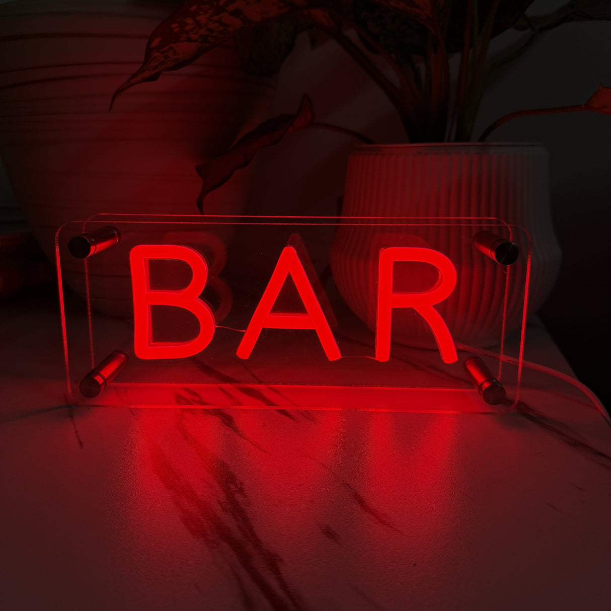 Bar LED Neon Box Tafellamp