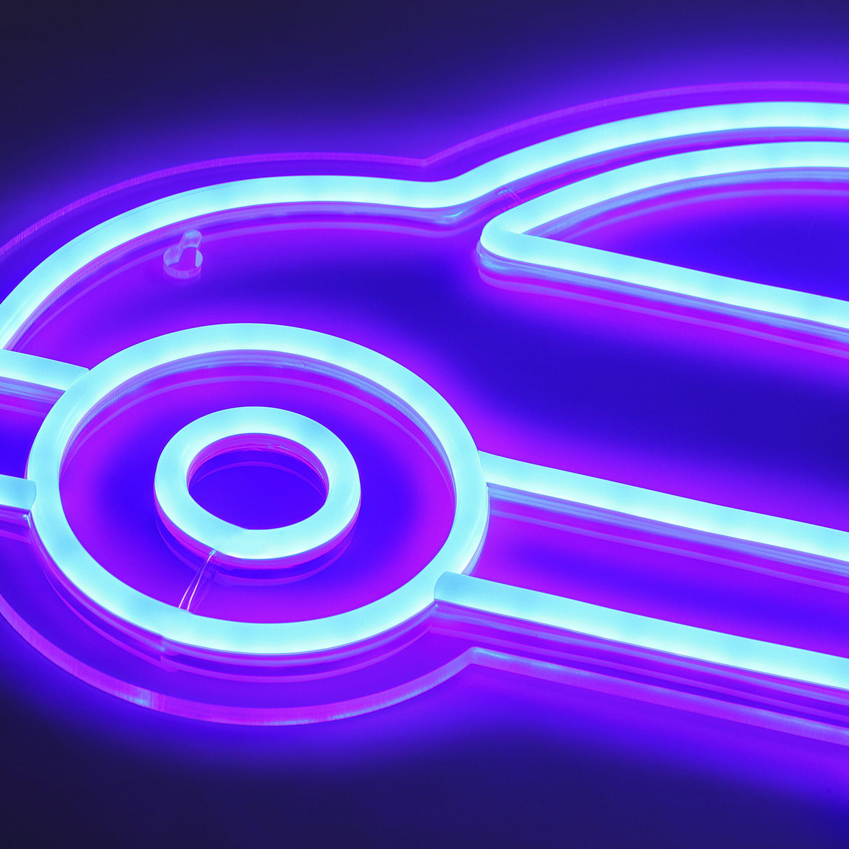 Bubble Car Neon Vägglampa Blå-Lampconcept.se