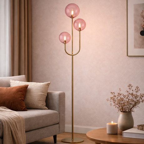 Bubbles Gulvlampe Rosa-Nordic Seasons-OutletLamper.dk