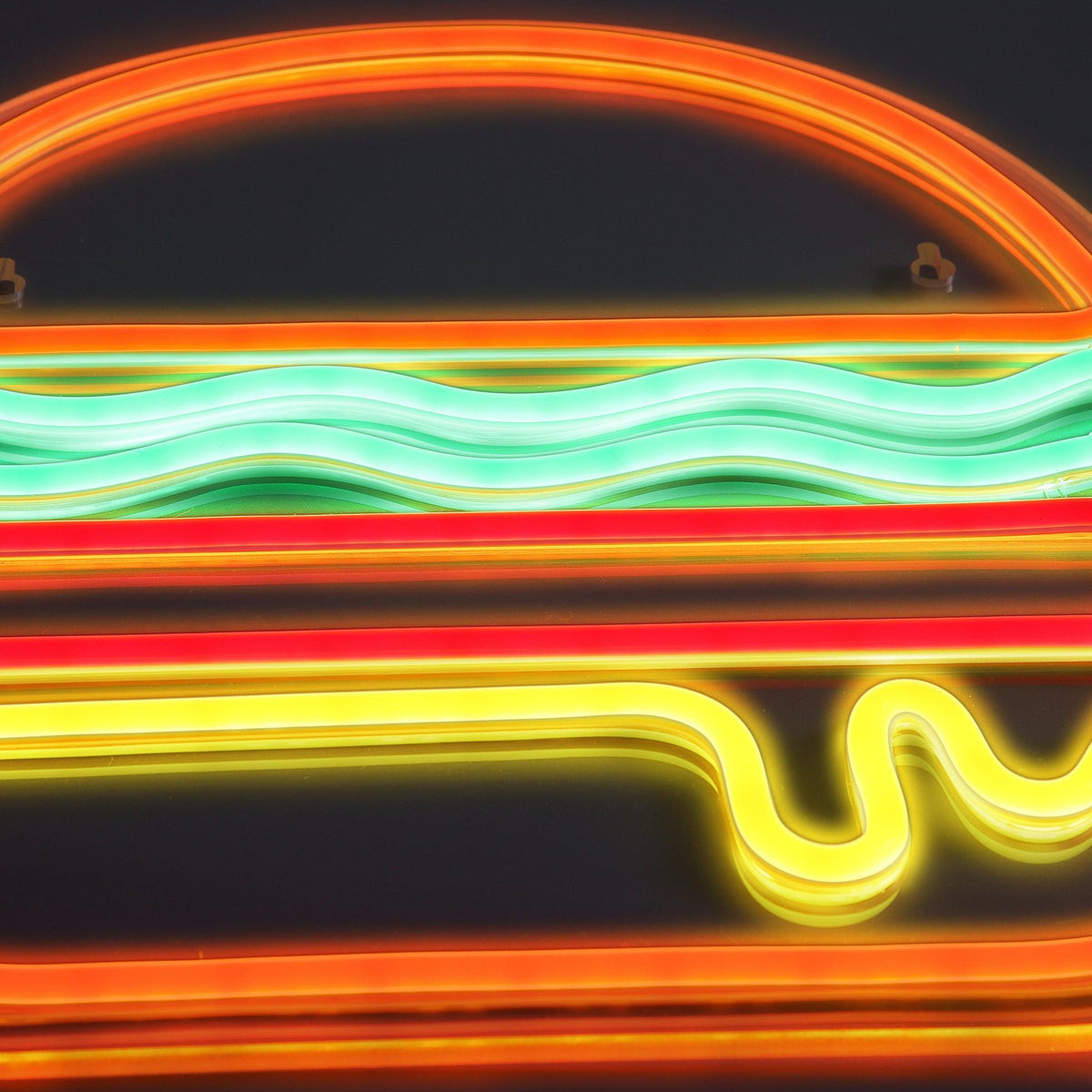 Burger Neon Vägglampa-Lampconcept.se