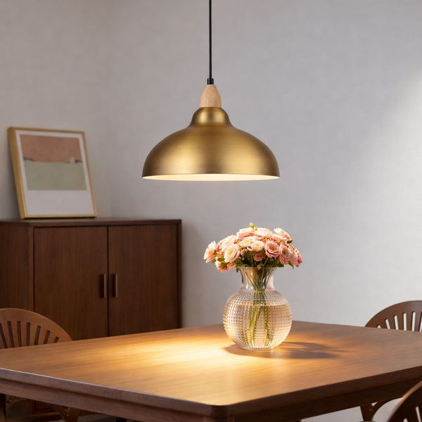 Oak Hanglamp Ø35 Geborsteld Messing