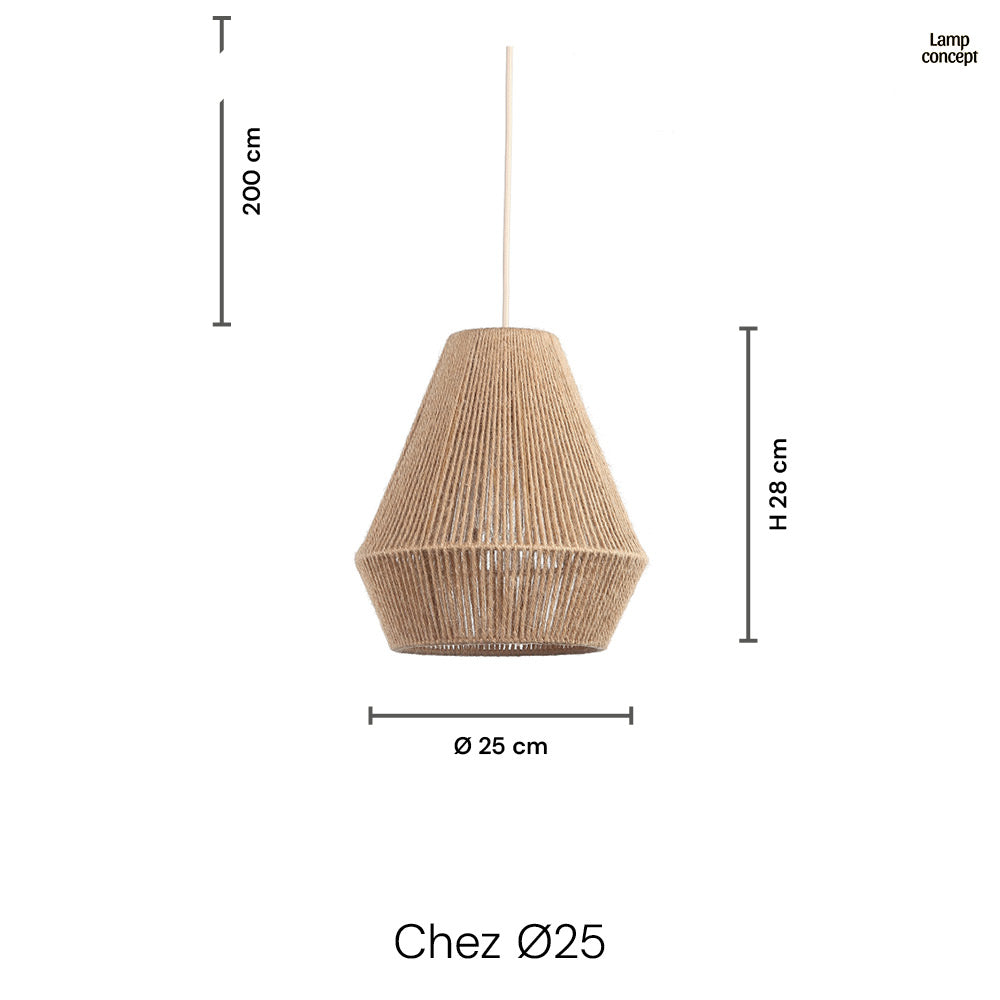 Chez Hanglamp Ø25 Jute