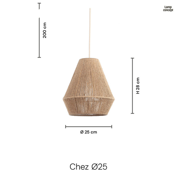 Chez Hanglamp Ø25 Jute