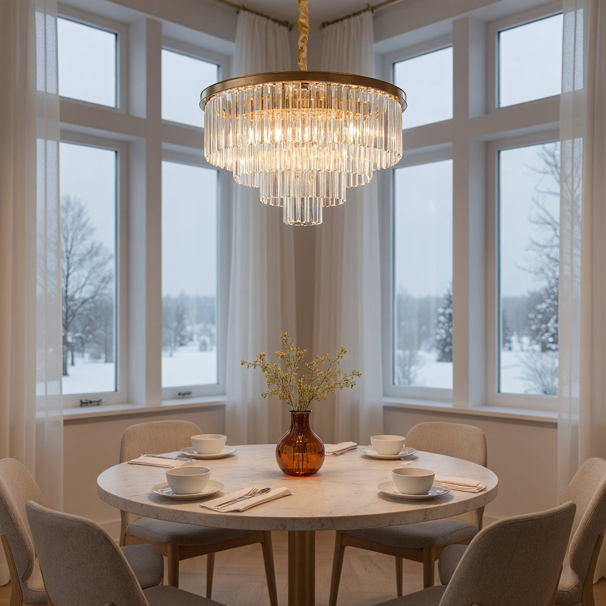 Santorini Kroonluchter Ø60 Helder