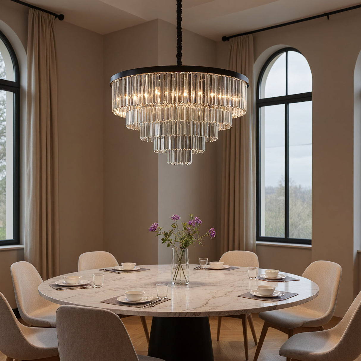 Santorini Kroonluchter Ø80 Smoke