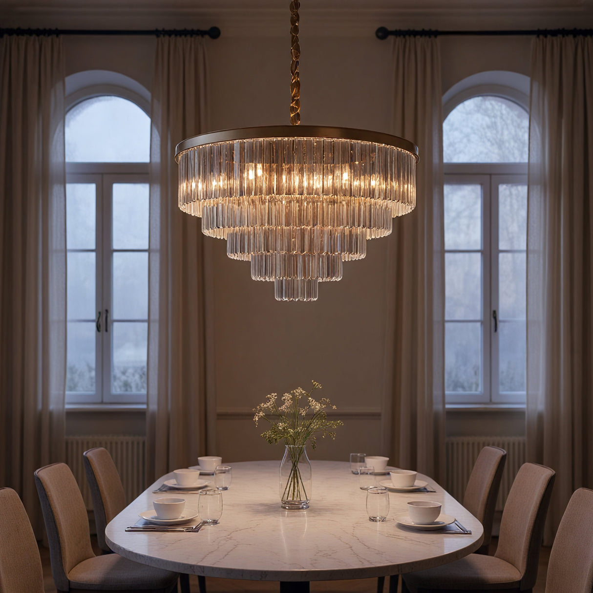 Santorini Kroonluchter Ø80 Amber