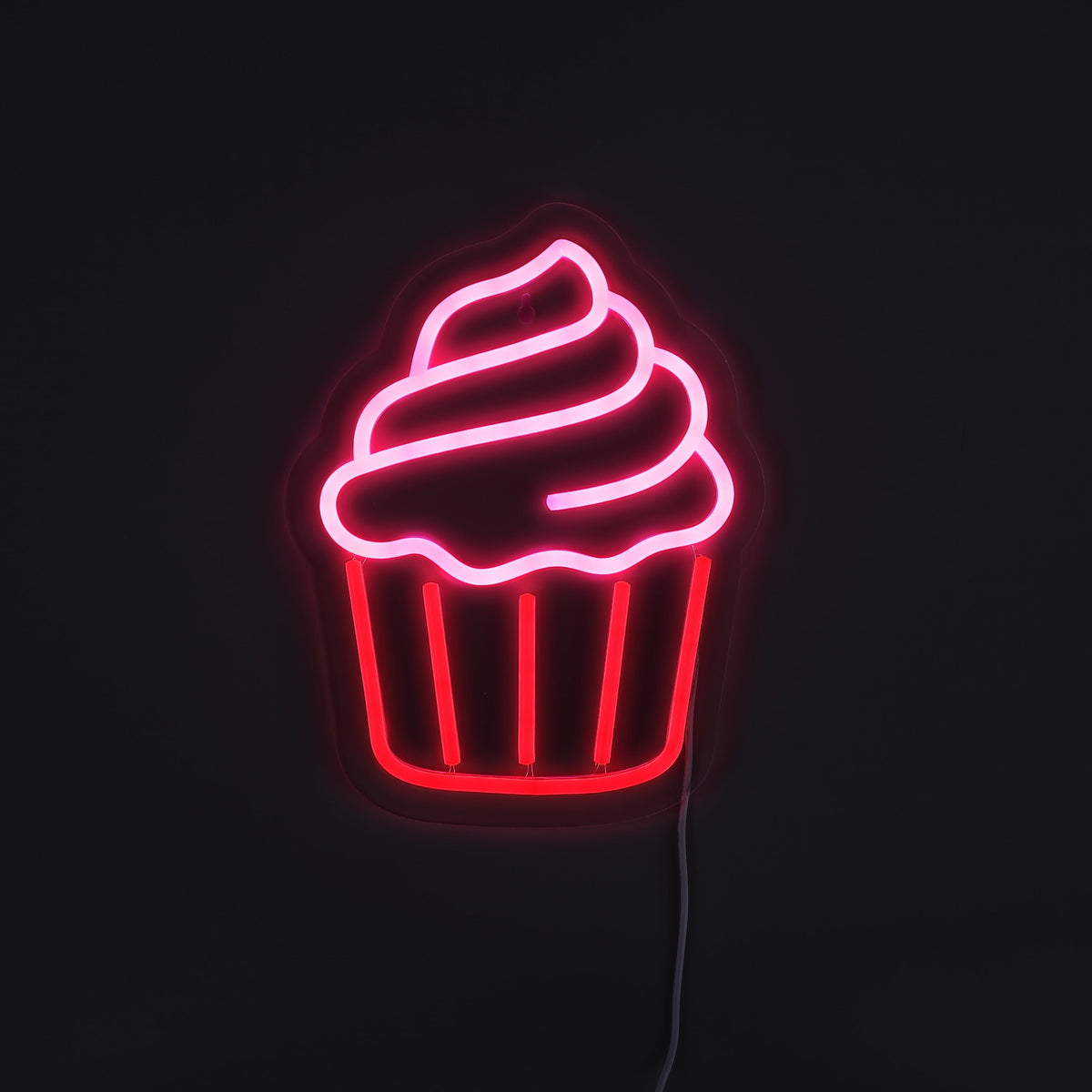 Cupcake Neon Wandlamp